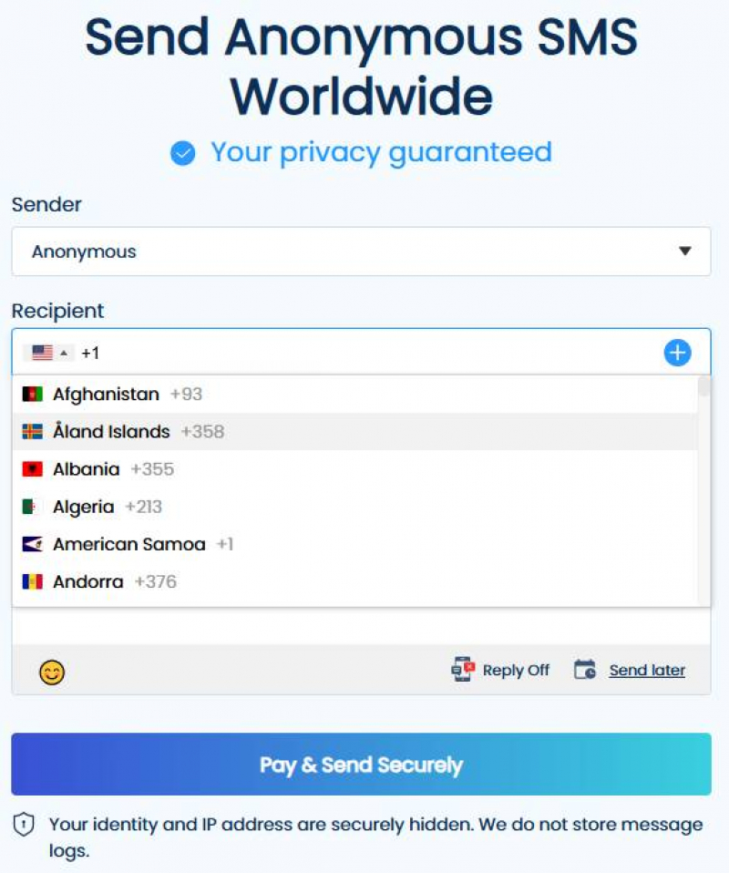 Top 6 Online Anonymous SMS Providers
