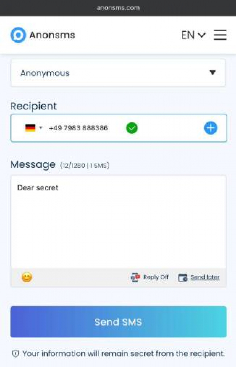 Top 6 Online Anonymous SMS Providers