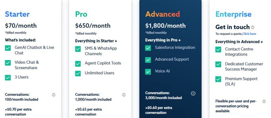 Talkative Pricing Screenshot