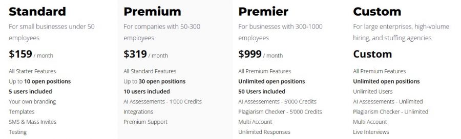 HRBLADE Pricing Screenshot