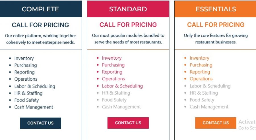 SynergySuite Pricing Screenshot