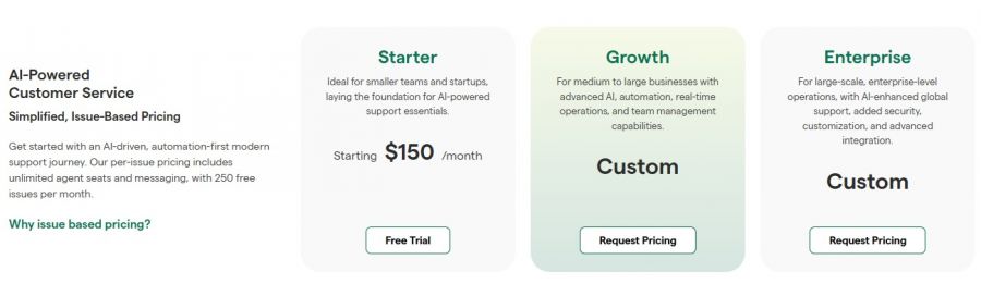 Helpshift Pricing Screenshot