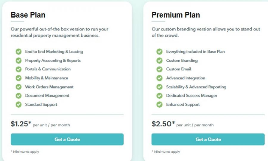 ManageCasa Pricing Screenshot