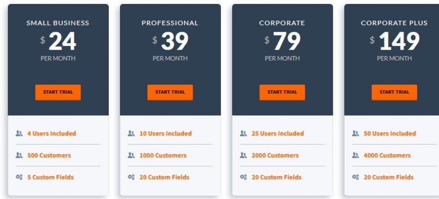 WorkStraight Pricing Screenshot
