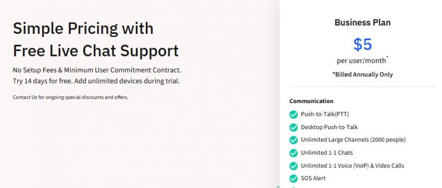 NuovoTeam Pricing Screenshot