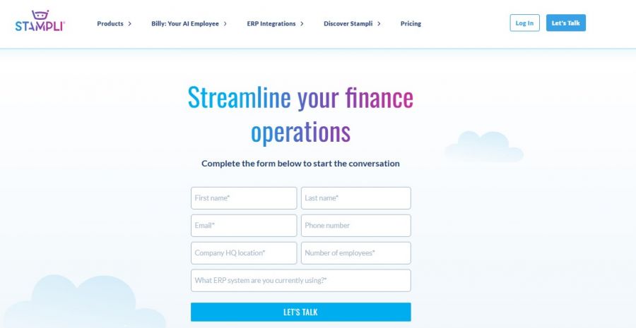 Stampli Pricing Screenshot