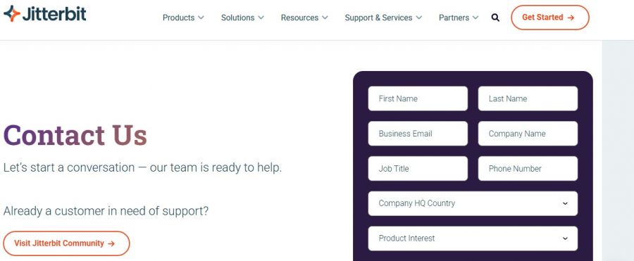 jitterbit Pricing Screenshot