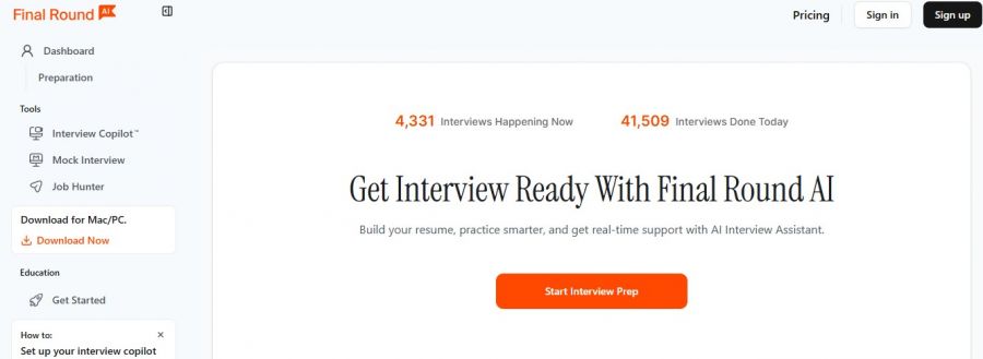 Final Round AI Pricing Screenshot