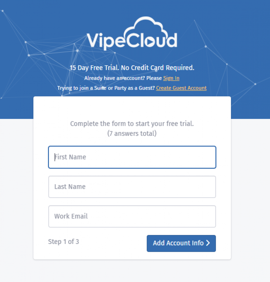 VipeCloud Pricing Screenshot