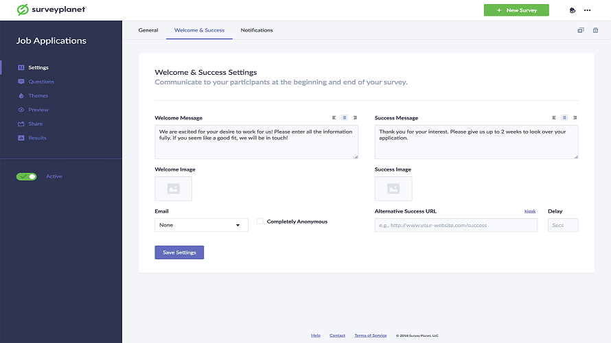 SurveyPlanet Features